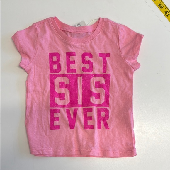 The Children's Place Other - The Children's Place Pink Short Sleeve Tee Best Sis Ever